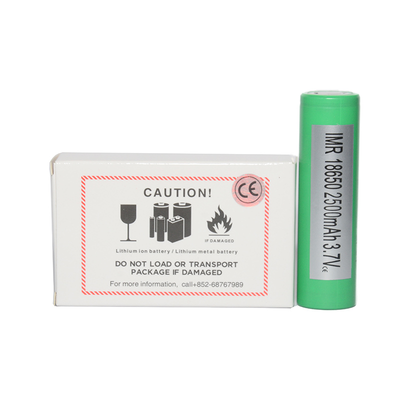 Authentic INR18650 25R Battery 2500mAh 20A 3.6V 18650 Battery High Drain Battery HG2 Cell fit Sigelei Box Mods Free shipping