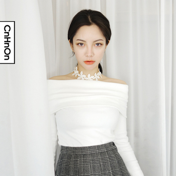 Korean Special Short Necklace Lace White Flower All-match Neck Chain Bib Statement Necklace Jewelry for Women Girls