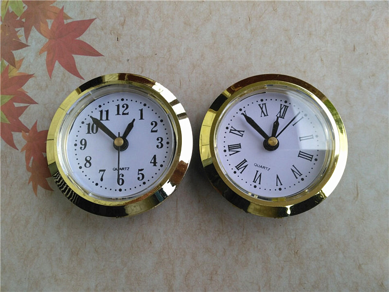 Whole 5 PCS Gold Diameter 50mm Insert Clock Clock Head Roma Number and Arbic Number for Craft Clock5010389