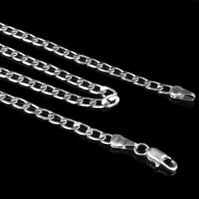 Jewelry 925 Sterling Silver Plated Chain Necklace Pretty Cute Fashion Charm 4MM Rope Chain Necklace Jewelry New Arrive
Jewelry 925 Sterling Silver Plated Chain Necklace Pretty Cute Fashion Charm 4MM Rope Chain Necklace Jewelry New Arrive
