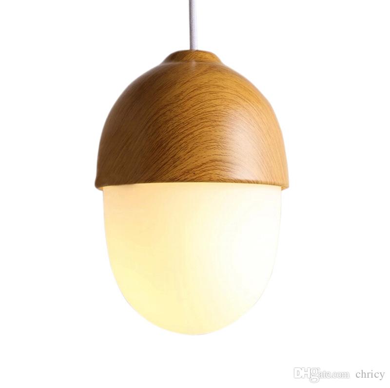 Modern led hanging lamp Nordic nut shape pendant light glass chandeliers restaurant lighting dining room bar lighting decoration