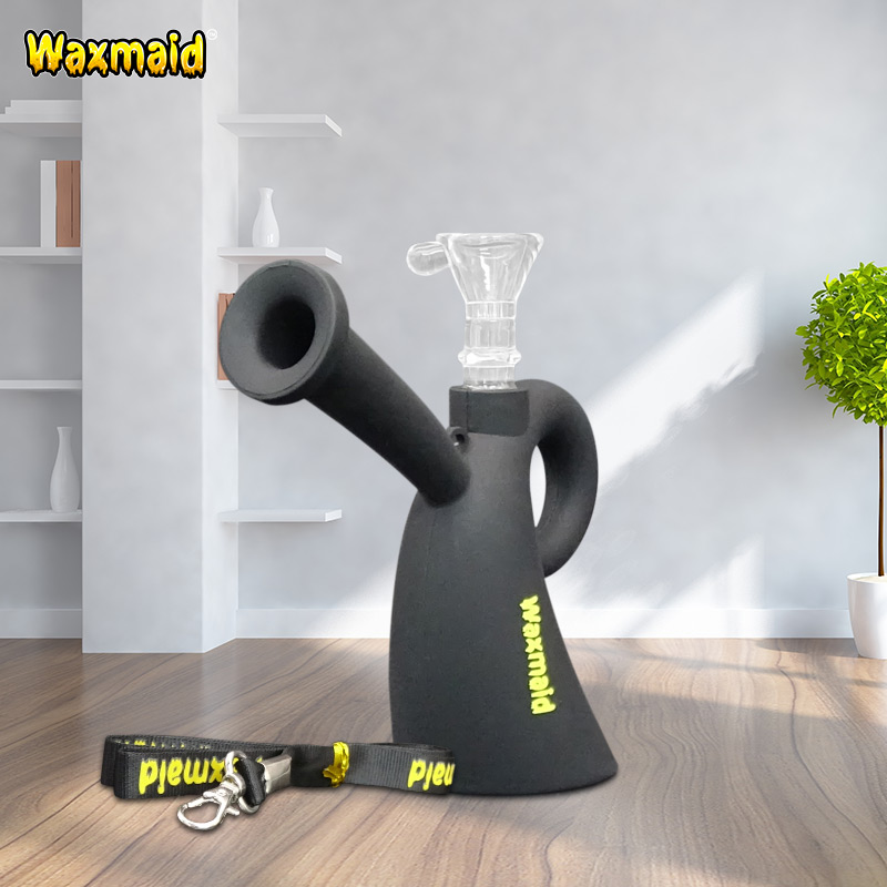 Smoking oil rigs Waxmaid Miss Unbreakable Silicone cheap water pipes bongs with lanyard bong accessories glass bowl for wax oil Black
Smoking oil rigs Waxmaid Miss Unbreakable Silicone cheap water pipes bongs with lanyard bong accessories glass bowl for wax oil Black