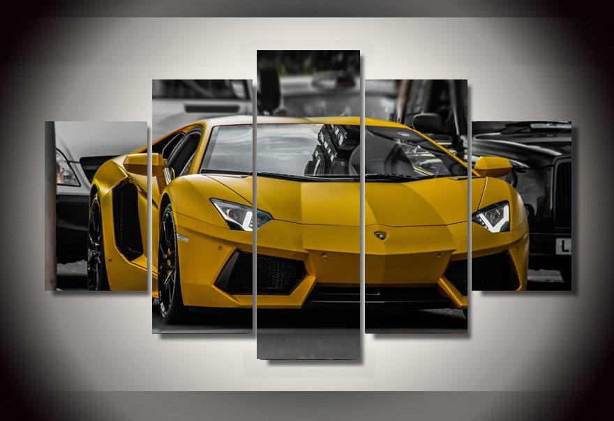 5Pcs With Framed Printed yellow sport Car picture Painting wall art children's room decor print poster picture canvas oil paints set
5Pcs With Framed Printed yellow sport Car picture Painting wall art children's room decor print poster picture canvas oil paints set