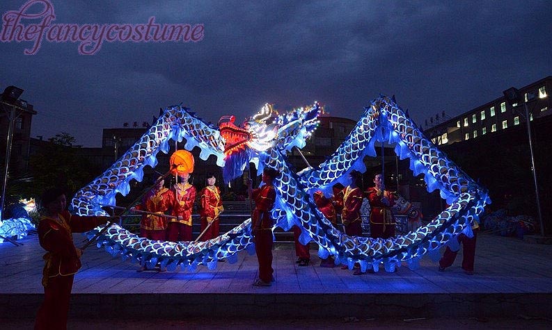 Golden Blue Dragon Dance 3# 6m Length Adult Mascot Costume China Folk Fancy Dress Birthday Holiday Rave Party Oriental Costume Carnival, Gold
Golden Blue Dragon Dance 3# 6m Length Adult Mascot Costume China Folk Fancy Dress Birthday Holiday Rave Party Oriental Costume Carnival, Gold