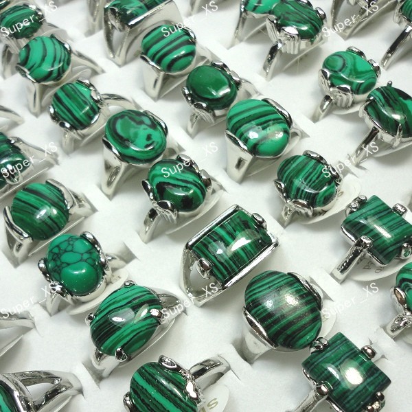 Wholesale Jewelry Bulk Lots Mix Green Malachite Stone Silver Plated Ring For Women Men Fashion Jewelry Free Shipping LR524
Wholesale Jewelry Bulk Lots Mix Green Malachite Stone Silver Plated Ring For Women Men Fashion Jewelry Free Shipping LR524