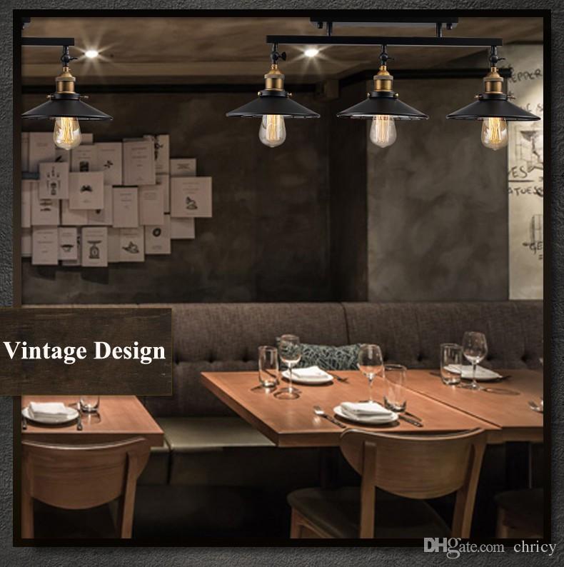 Anqitue led ceiling light vintage pendant lights loft industrial home lighting American countryside restaurant 3 heads chandelier