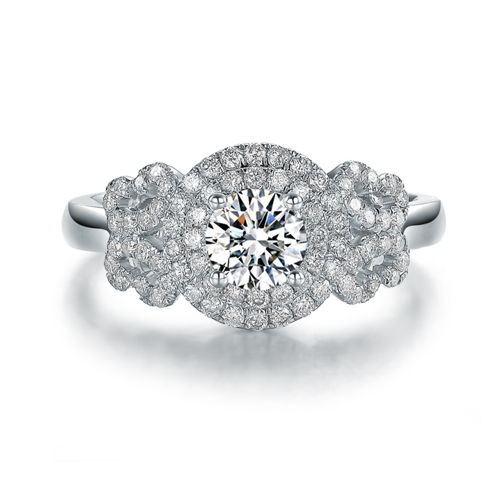 Victoria Wieck Round Cut Stunning Jewelry 925 Sterling Silver White Sapphire Simulated Diamond Gemstones Wedding Band Flower Ring Size 5-11