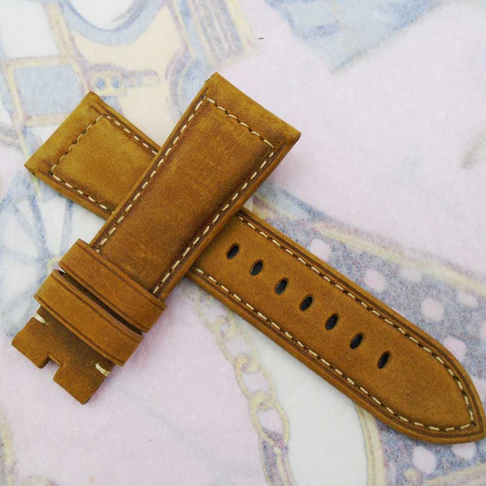 26mm 125/75mm Fashion high quality Brown Nubuck Calf Leather bands Strap watchband For Panerai Wristwatch, Black;brown
26mm 125/75mm Fashion high quality Brown Nubuck Calf Leather bands Strap watchband For Panerai Wristwatch, Black;brown