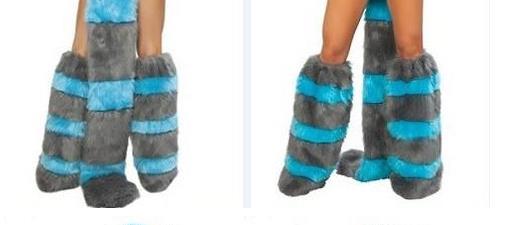 Sexy Furry Fasching Wolf Cat Girl Halloween Costume Cosplay Fancy Party dress up Hat Leg Set Coatee Skirt Full Set Xmas