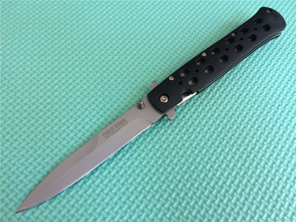 Promotion! Cold Steel Ti-Lite Liner Lo Knife Zytel 4" Satin / Black 26SP EDC pocket knife Folding blade knife knives with retail box
Promotion! Cold Steel Ti-Lite Liner Lo Knife Zytel 4" Satin / Black 26SP EDC pocket knife Folding blade knife knives with retail box