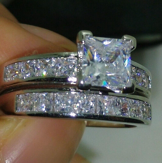 Wholesale - wholesale Size 5/6/7/8/9/10 jewelry 10kt white gold Filled cut white Topaz Gem Women Wedding Ring Set for love gift
Wholesale - wholesale Size 5/6/7/8/9/10 jewelry 10kt white gold Filled cut white Topaz Gem Women Wedding Ring Set for love gift