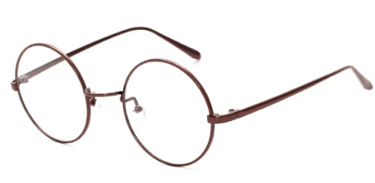 Korean Retro Full Rim Gold Eyeglass Frame Nerd Thin Metal Pretty Style Vintage Spectacles Round Computer Unisex Black Gold1