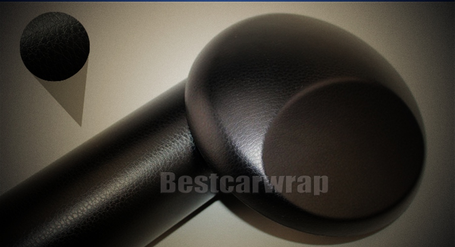 Black / Brown / Red / Grey & Silver Leather Car WRAP Film Car interior & exterior Vinyl Wrap skin WIth Air bubble free 1.52*30m/Roll