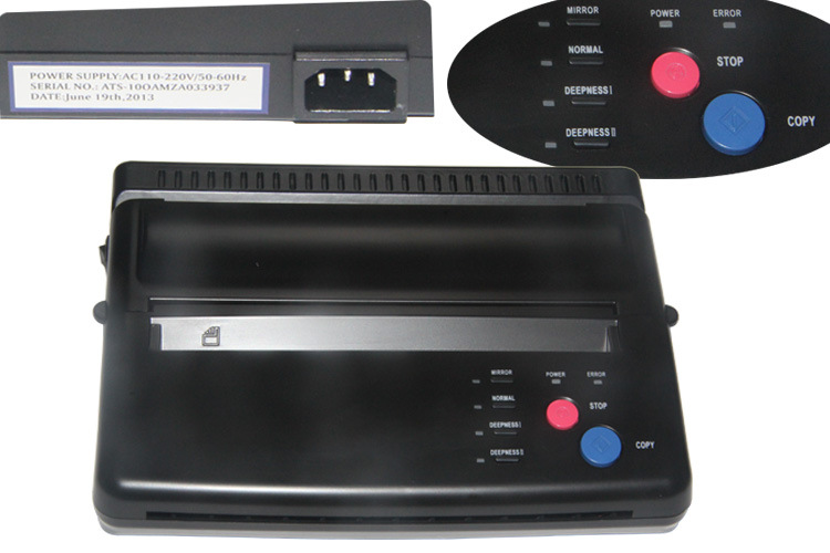 Transfer Paper Black Tattoo Copier Thermal Stencil Copy Machin Maker Machine Accessories Supplies1