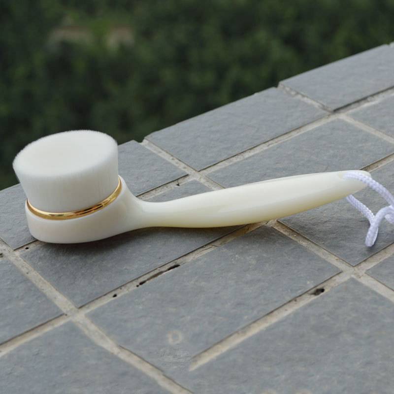 20 pcs facial cleaning brush mekup brush with long handle and PBT soft hair black head cleaning brush DHL free