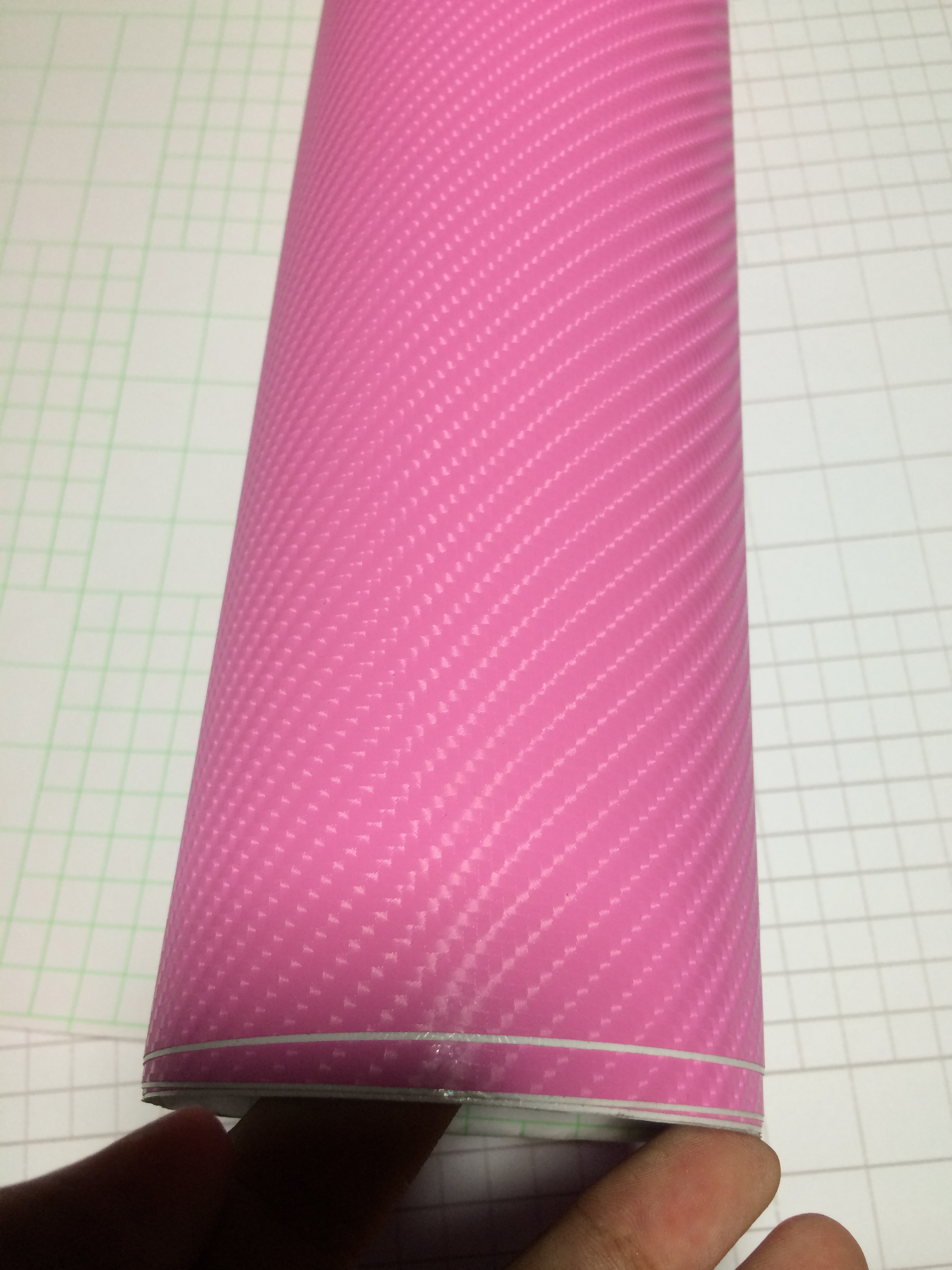 Pink 4D Carbon Fiber Vinyl Like realistic Carbon For Car& wall laptop Wrap skin With Air Bubble Free covering skin Size 1.52x30m 4.98x98ft