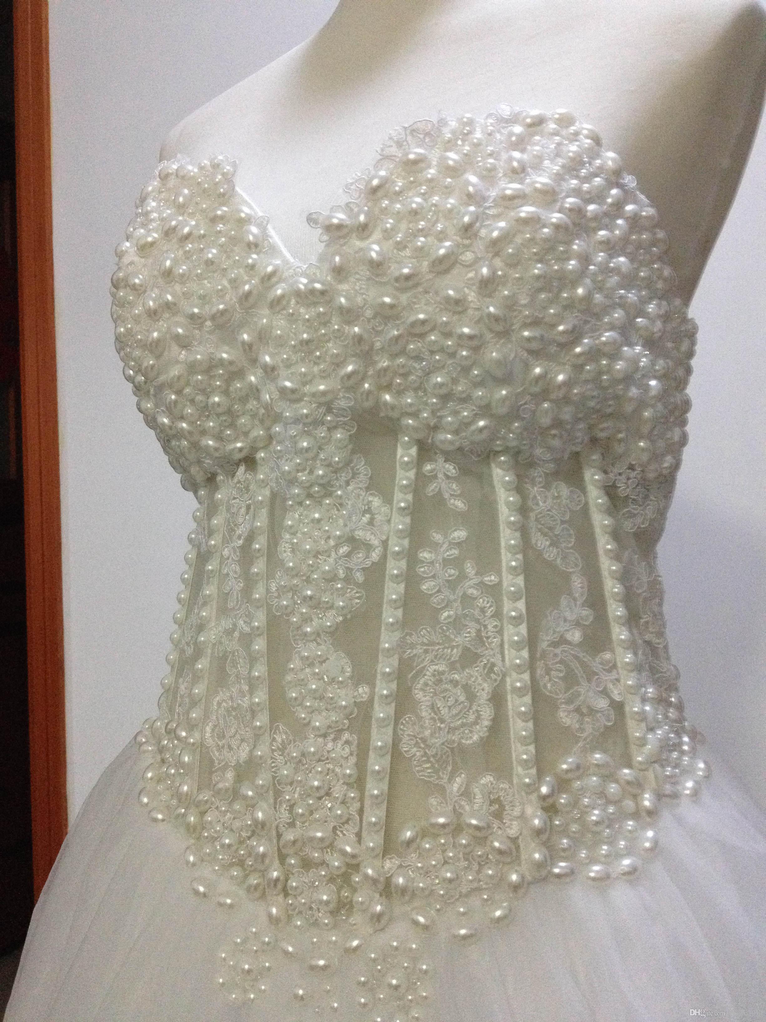 Corset Ball Gown Wedding Dresses Sweetheart Beaded Crystal Tulle Bling Wedding Gowns Lace-Up Back Custom Made Dress Arabic