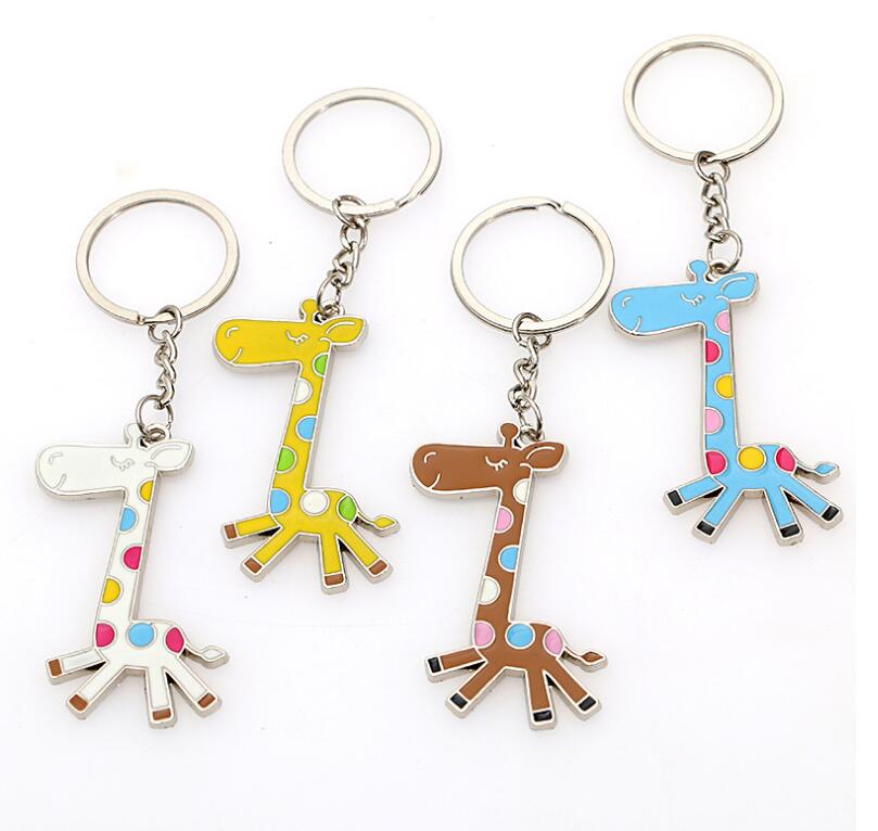 New arrival Giraffe zinc alloy key ring plating keychain hot KR346 Keychains mix order 20 pieces a lot
