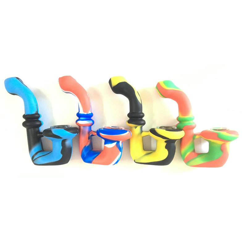 Silicone Tobacco Pipe Rubber Smoking Pipe Medical Grade Silicon Safe Tube With Glass Bowl 5pcs/lot
Silicone Tobacco Pipe Rubber Smoking Pipe Medical Grade Silicon Safe Tube With Glass Bowl 5pcs/lot