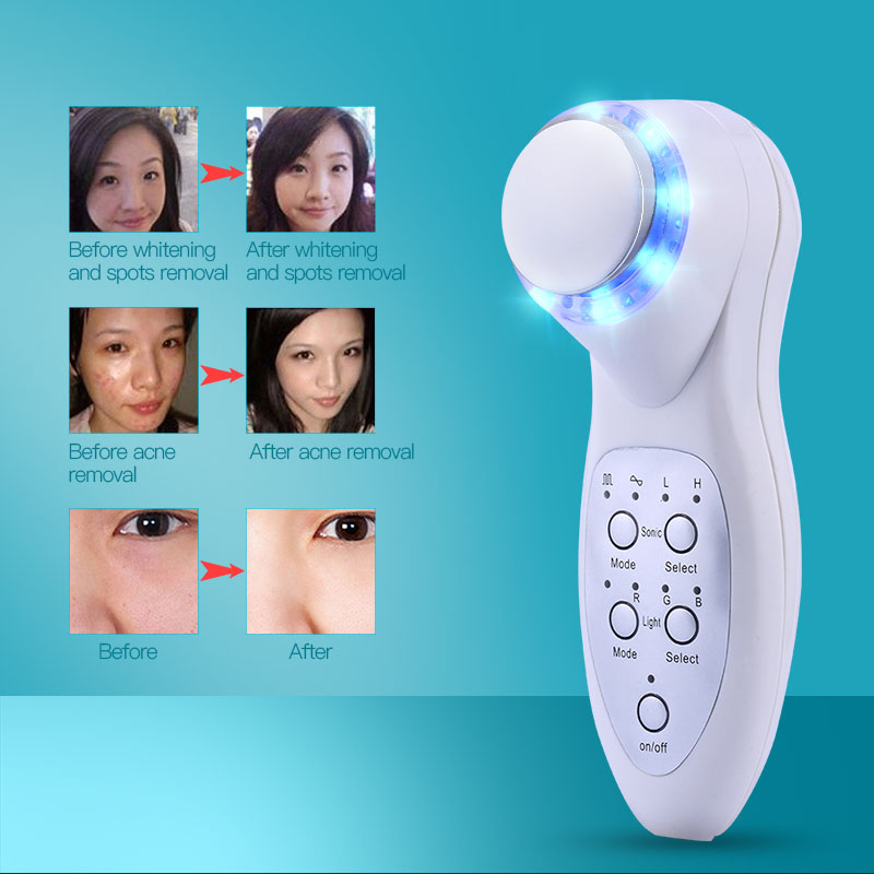 Ultrasound Ultrasonic 7 Colors LED Photon Anti-aging Wrinkle Skin Care Therapy Facial Massager Device Portable Home Use Instruments
Ultrasound Ultrasonic 7 Colors LED Photon Anti-aging Wrinkle Skin Care Therapy Facial Massager Device Portable Home Use Instruments