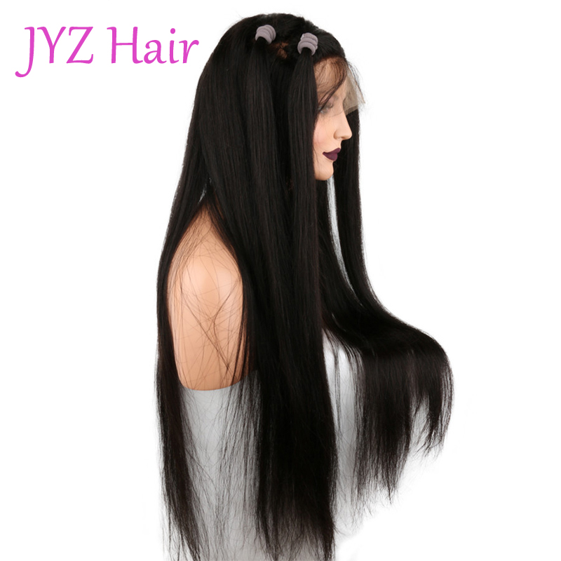 Straight Full Lace Wigs / Lace Front Wigs With Baby Hair 100% Brazilian Peruvian Malaysian Indian Unprocessed Virgin Human Hair Wigs