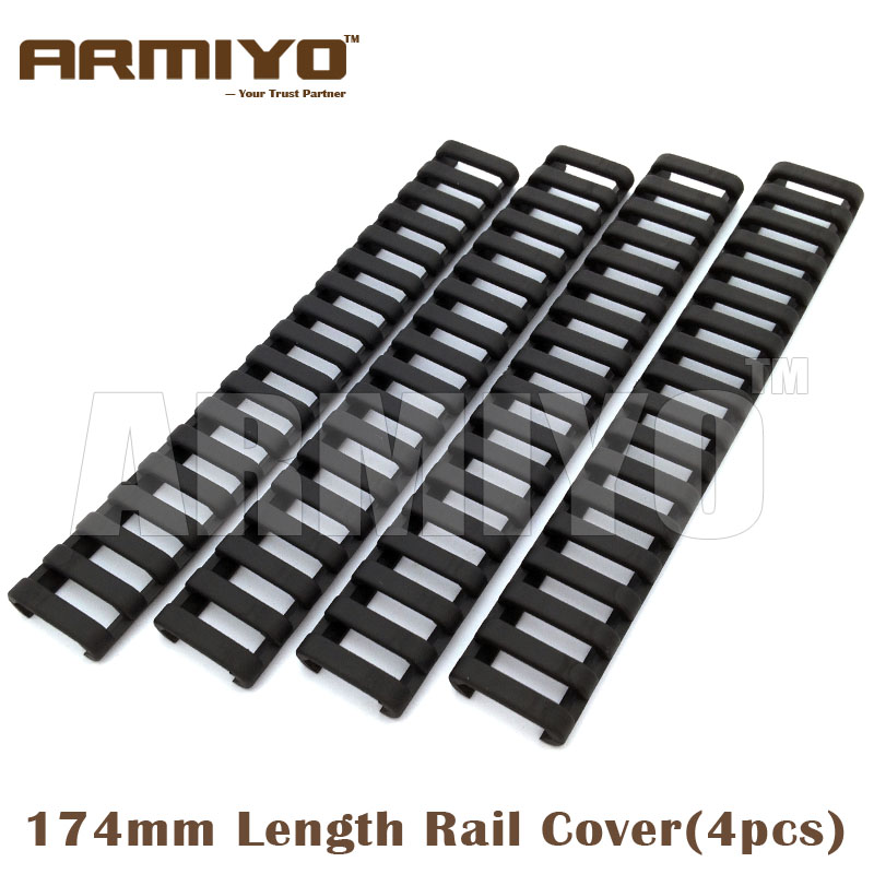 Armiyo 18 Slot Snap on 7" 174mm Length Gun Ladder Rubber Rail Cover Airsoft Handguard Protector Fit 20mm Picatinny Rail Black
Armiyo 18 Slot Snap on 7" 174mm Length Gun Ladder Rubber Rail Cover Airsoft Handguard Protector Fit 20mm Picatinny Rail Black