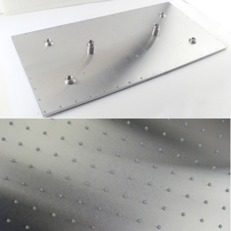 Ceiling LED Shower Head Bathroom Large Rain Overhead Panel 304 Stainless Steel Brushed Finish Showerheads 500*1000MM or 400*800MM