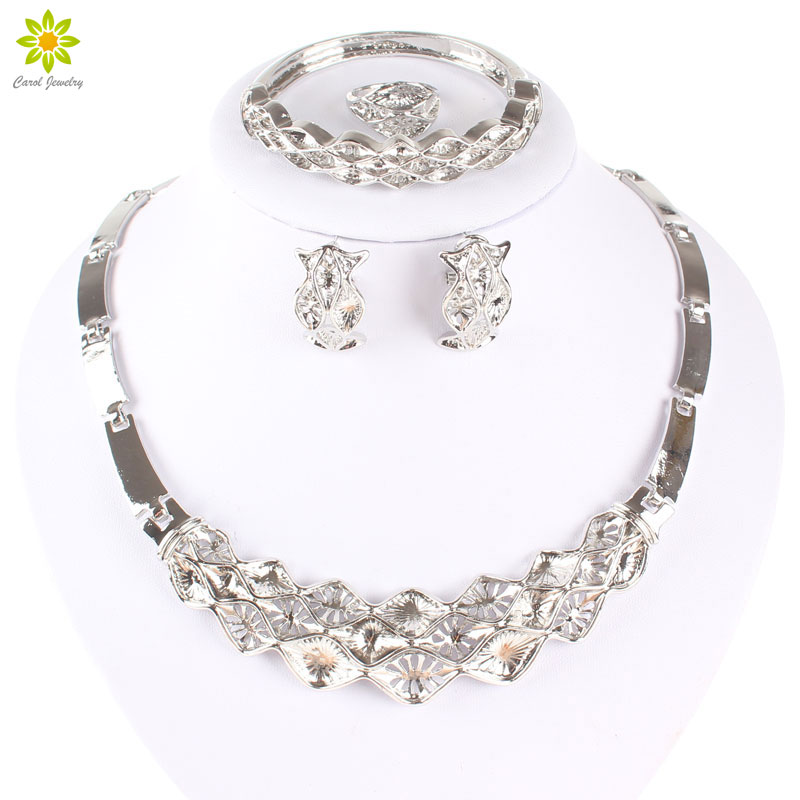 Silver Plated African Costume Jewelry Sets Women Fashion Latest Indian Dubai Bridesmaid Wedding Party Necklace Set Gift
Silver Plated African Costume Jewelry Sets Women Fashion Latest Indian Dubai Bridesmaid Wedding Party Necklace Set Gift