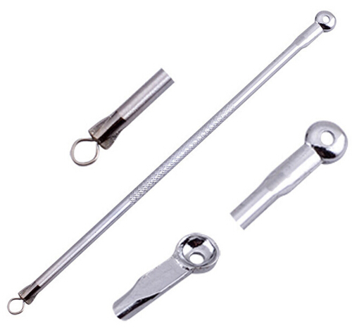 Face Skin Care Stainless Steel Blackhead Blemish Acne Pimple Extractor Remover 5Pcs Kit Tool Cleanser Beauty