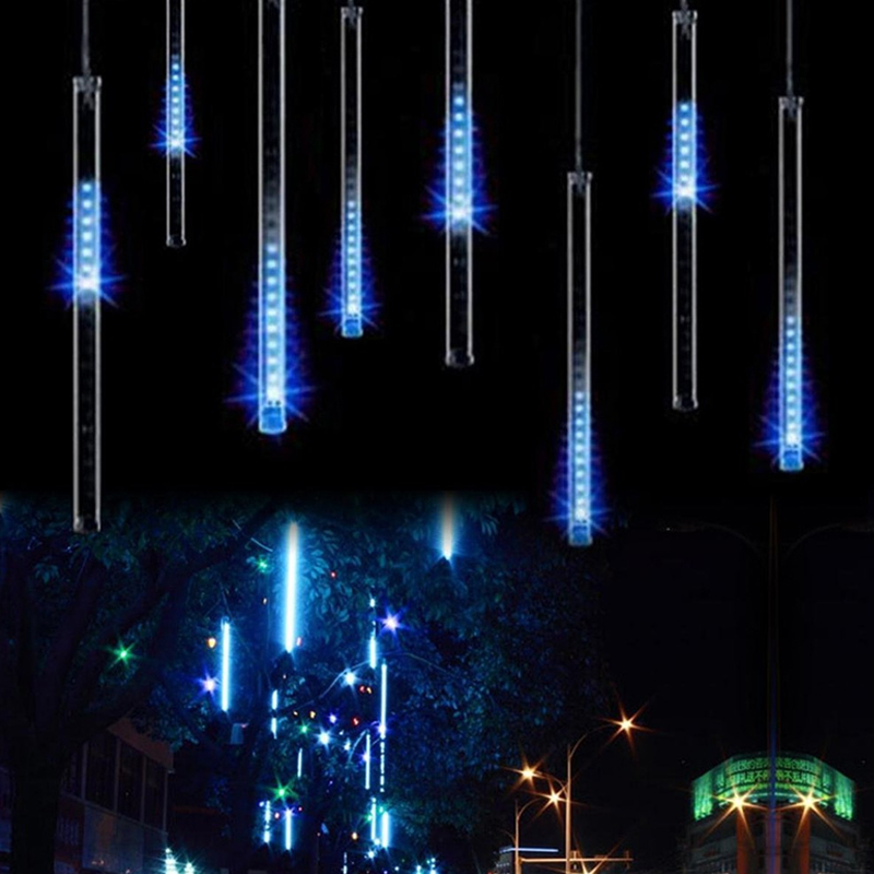 Connectable Multi-color Meteor Tube Meteors Shower Rain String LED Christmas Light Wedding Party Garden Xmas Strings Lights Outdoor