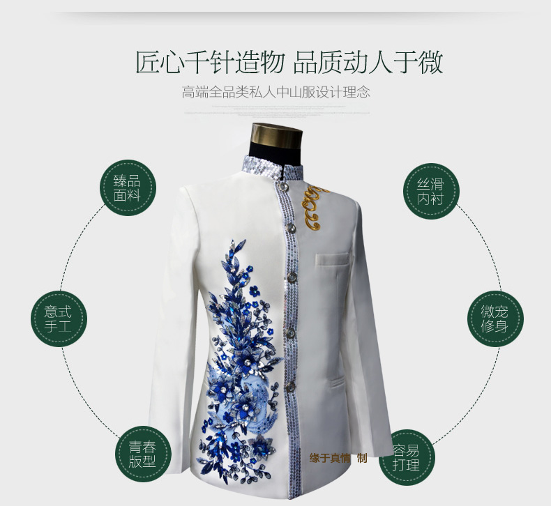 Wholesale-Men New Fashion Designer Wedding Groom Indowestern Sherwani Suit Coat Jacket