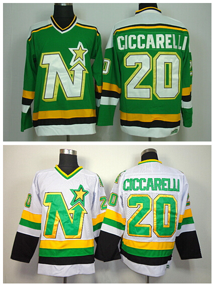 20 Dino Ciccarelli Jersey Dallas Stars Retro Ice Hockey Jerseys For Sport Fans All Stitched Team Color Green White
20 Dino Ciccarelli Jersey Dallas Stars Retro Ice Hockey Jerseys For Sport Fans All Stitched Team Color Green White