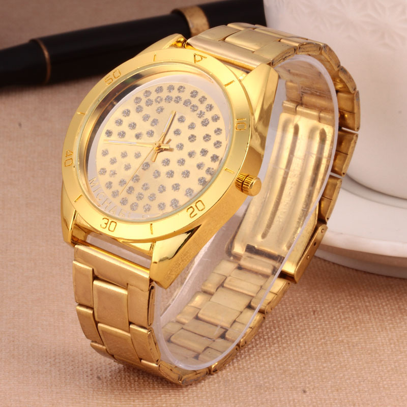 Fashion Big M design Brand women's Men's unisex style dial Steel metal band quartz wrist watch, Gold white
Fashion Big M design Brand women's Men's unisex style dial Steel metal band quartz wrist watch, Gold white