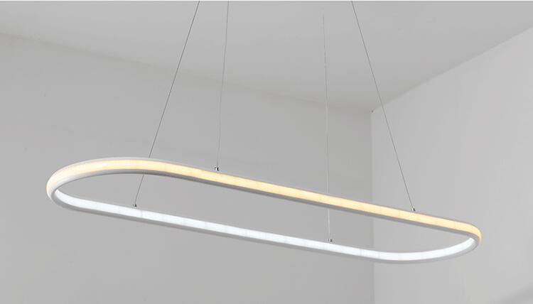 double glow hanging light aluminum modern led chandeliers led pendant lighting fixtures living dining kitchen room high brightness