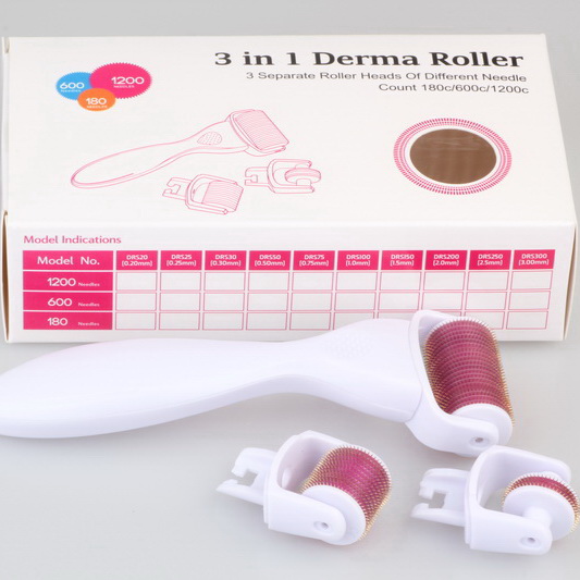 3 in 1 micro needle dermaroller for skin care 180/600/1200 needles Microneedling dermaroller manufacturer
3 in 1 micro needle dermaroller for skin care 180/600/1200 needles Microneedling dermaroller manufacturer