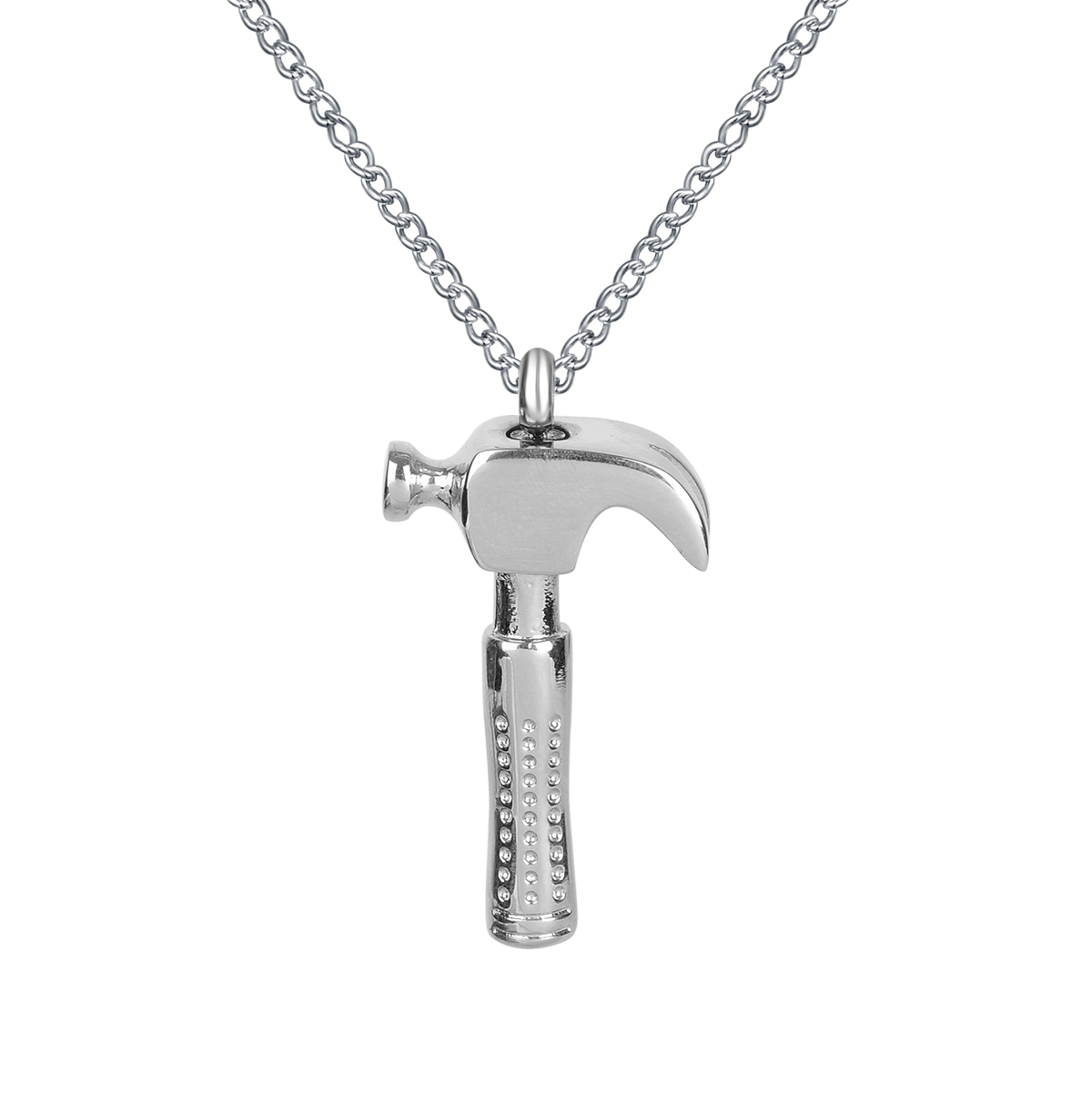 Cremation Jewelry Silver Hammer Urn Necklace Memorial Ash Keepsake Pendant With Gift Bag Funnel and Chain
Cremation Jewelry Silver Hammer Urn Necklace Memorial Ash Keepsake Pendant With Gift Bag Funnel and Chain