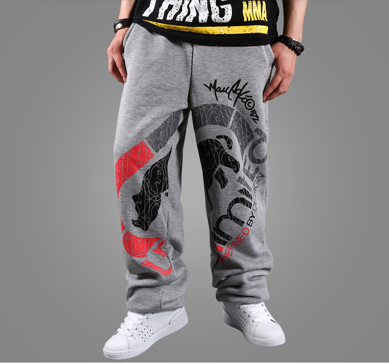 Wholesale-Fashion Men's Hip-Hop Track Pants Skate Rap sport Parkour Loose casual Boys pants Basketball pants