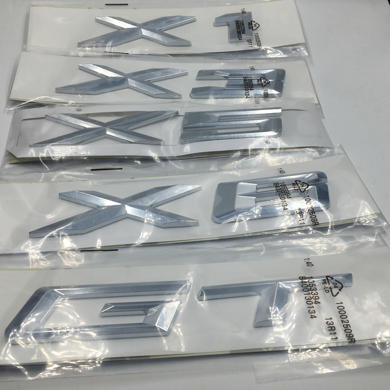 3D Car Accessories X1 X3 X5 X6 GT Letter Emblem Badge Sticker For BMW Silver Decals, 1 piece
3D Car Accessories X1 X3 X5 X6 GT Letter Emblem Badge Sticker For BMW Silver Decals, 1 piece
