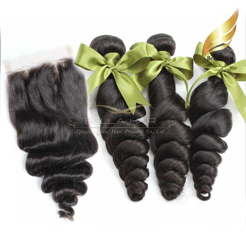 loose wave lace closure 3 part with malaysian human hair wefts extensions natural color 834 inch bella hair
loose wave lace closure 3 part with malaysian human hair wefts extensions natural color 834 inch bella hair