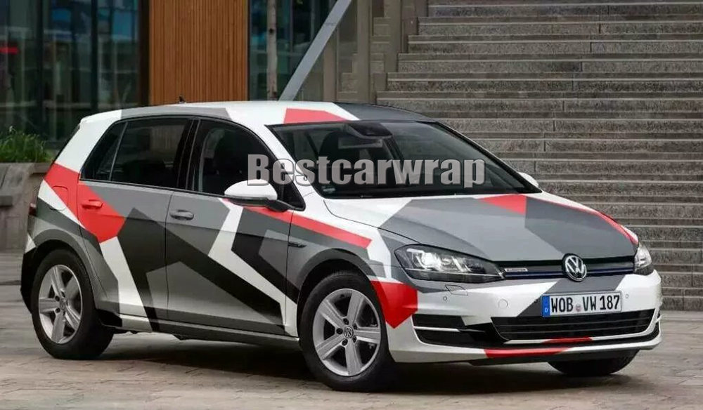 Large Pixel Camo VINYL Full Car Wrap Graphic Camouflage Foil Stickers with Camo truck covering Sticker with air free size 1.52 x 30m/Roll