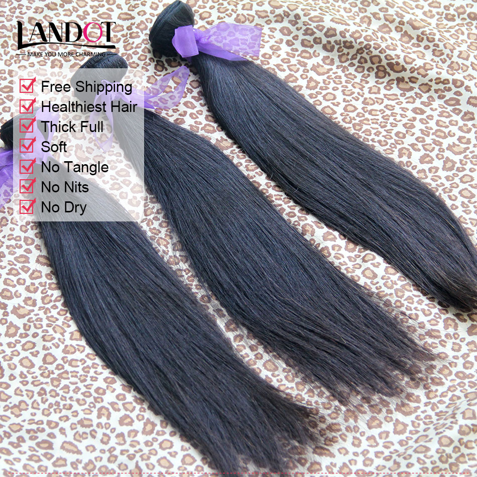 Grade 10A Brazilian Straight Hair 3/4 Bundles Unprocessed Peruvian Indian Malaysian Cambodian Human Hair Weaves UP 2 Years Life Can Bleach