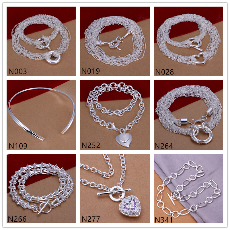 Heart shape 925 silver Necklace 6 pieces a lot mixed style,hot sale women's gemstone sterling silver Necklace EMP55 factory direct sale
Heart shape 925 silver Necklace 6 pieces a lot mixed style,hot sale women's gemstone sterling silver Necklace EMP55 factory direct sale