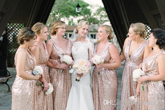 2022 Bling Rose Gold Sequins Bridesmaid Dresses Plus Size Sexy V neck A Line Wedding Party Dress Pageant Formal Bridesmaids Gowns Custom
2022 Bling Rose Gold Sequins Bridesmaid Dresses Plus Size Sexy V neck A Line Wedding Party Dress Pageant Formal Bridesmaids Gowns Custom