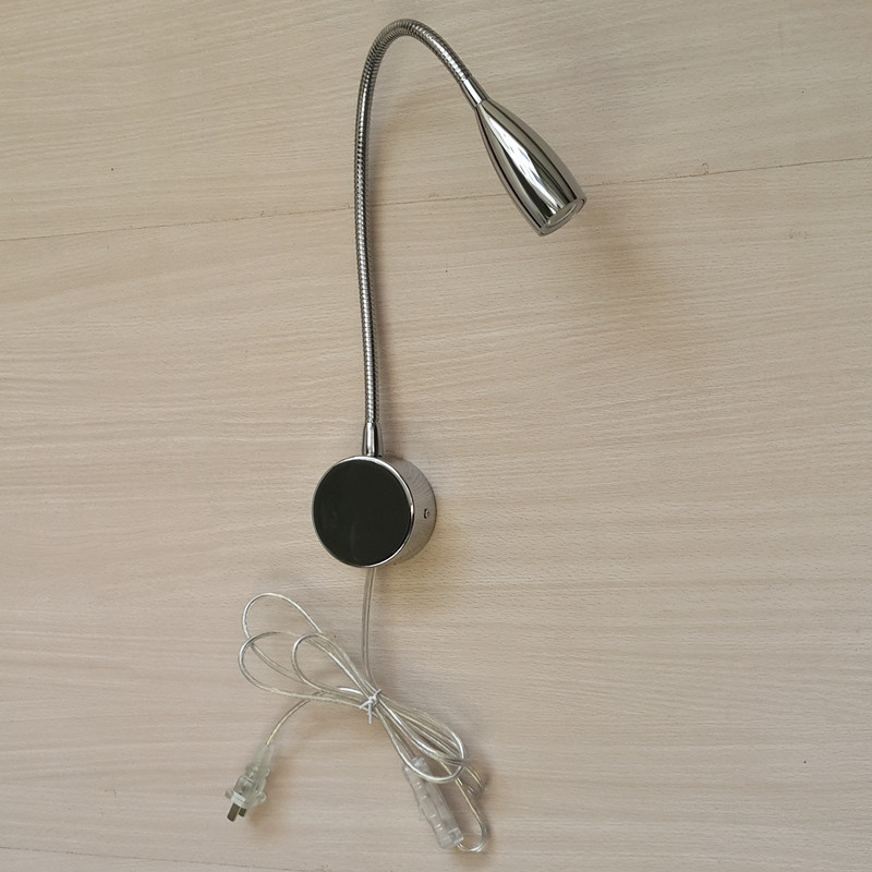 Topoch Modern Plug in Wall Lamp Chrome Finish Button Switch on the Cords 6 Feet 3W LED 30Degree Beam Aluminum Arm Flexible AC100-240V
Topoch Modern Plug in Wall Lamp Chrome Finish Button Switch on the Cords 6 Feet 3W LED 30Degree Beam Aluminum Arm Flexible AC100-240V
