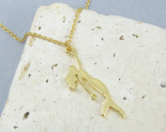 5PCS Gold Silver Little Mermaid Necklace Princess Ariel Sea-maid Necklace Ocean Nautical Fairy Necklace Fish Necklaces