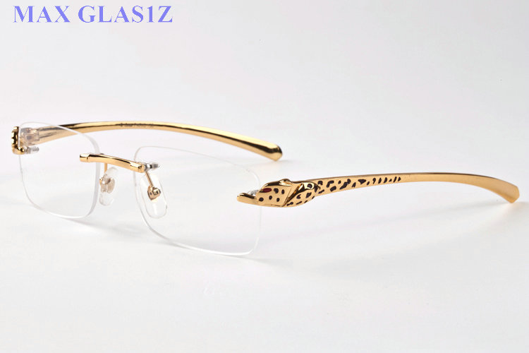 popular buffalo horn sunglasses luxury women fashion attitude square summer style rimless top quality UV protection come with box Lunettes