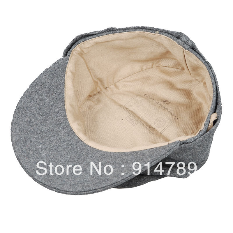 Wholesale-WWII GERMAN ARMY EM PANZER M43 M1943 FIELD WOOL CAP GREY IN SIZES-33693 Wholesale-WWII GERMAN ARMY EM PANZER M43 M1943 FIELD WOOL CAP GREY IN SIZES-33693