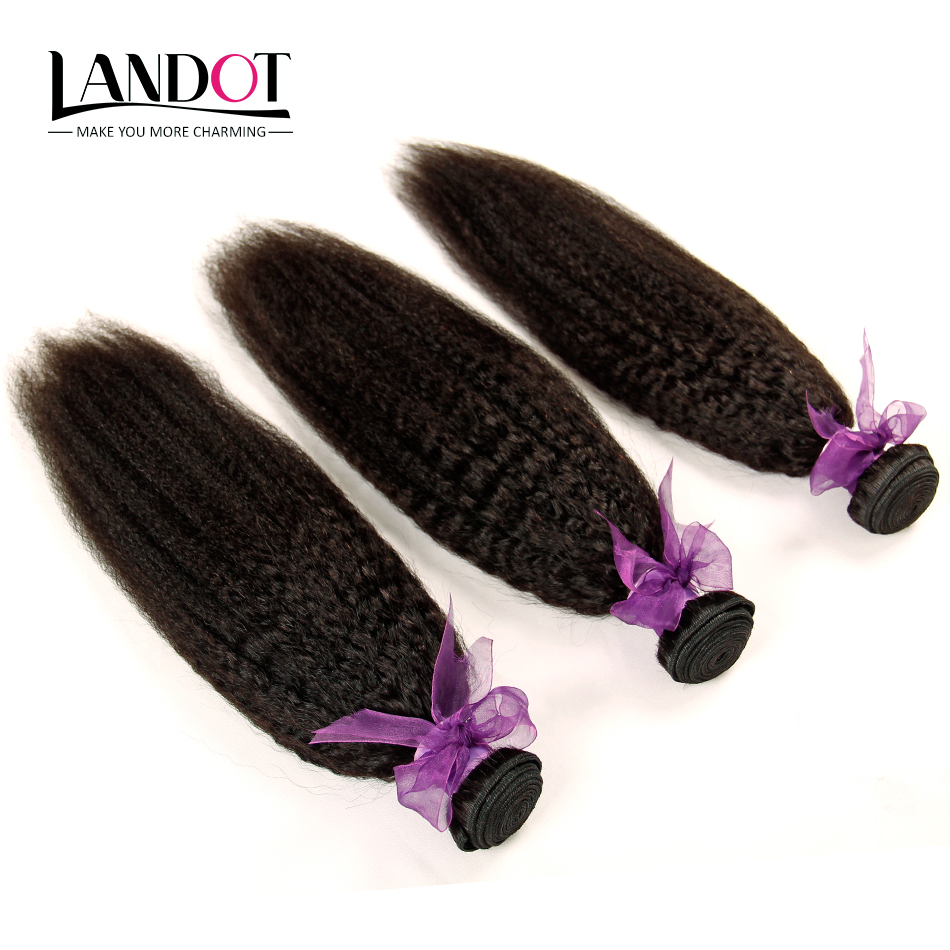Brazilian Kinky Straight Human Hair Weave Bundles 7A Unprocessed Peruvian Malaysian Indian Italian Coarse Afro Yaki Straight Hair Extensions