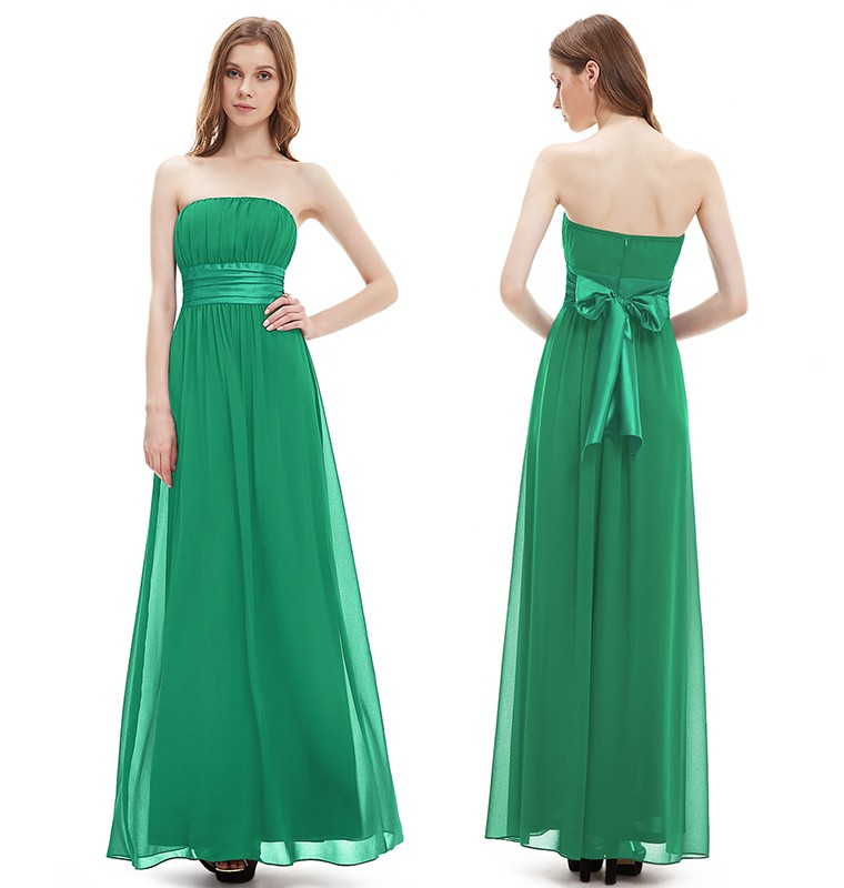 new stock sexy long chiffon formal prom dresses bow beads pleats floorlength evening bridemaid party gowns