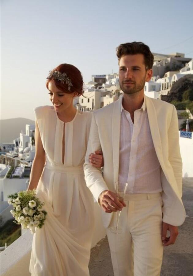 new Men's Suits & Blazers Beach Ivory White Tuxedos Men for Custom Made Wedding Groom Man Jacket+Pants.., Black
new Men's Suits & Blazers Beach Ivory White Tuxedos Men for Custom Made Wedding Groom Man Jacket+Pants.., Black